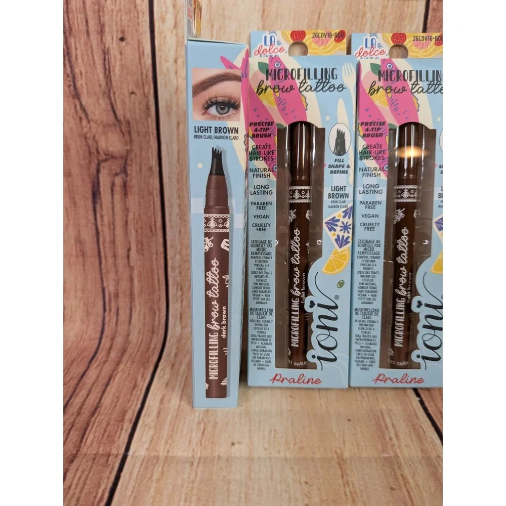 3 PK Ioni La Dolce Vita Microfilling Brow Tattoo Praline Light Brown